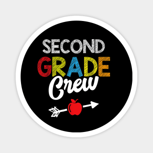 2nd Grade Crew Funny Teacher Student Kids Back To School Magnet